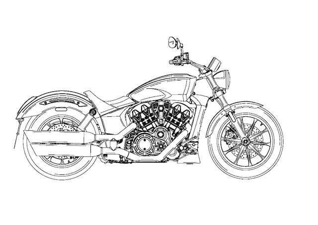 victory octane patent drawing 1 nlos Kình địch của Harley Davidson 1.200 tung ảnh phác thảo cực ngầu