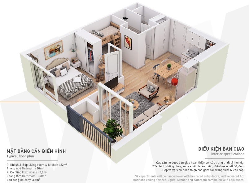 canhowestbay 1466569410061 Khám phá căn hộ siêu nhỏ đầy đủ tiện nghi, trào lưu mới của thị trường địa ốc
