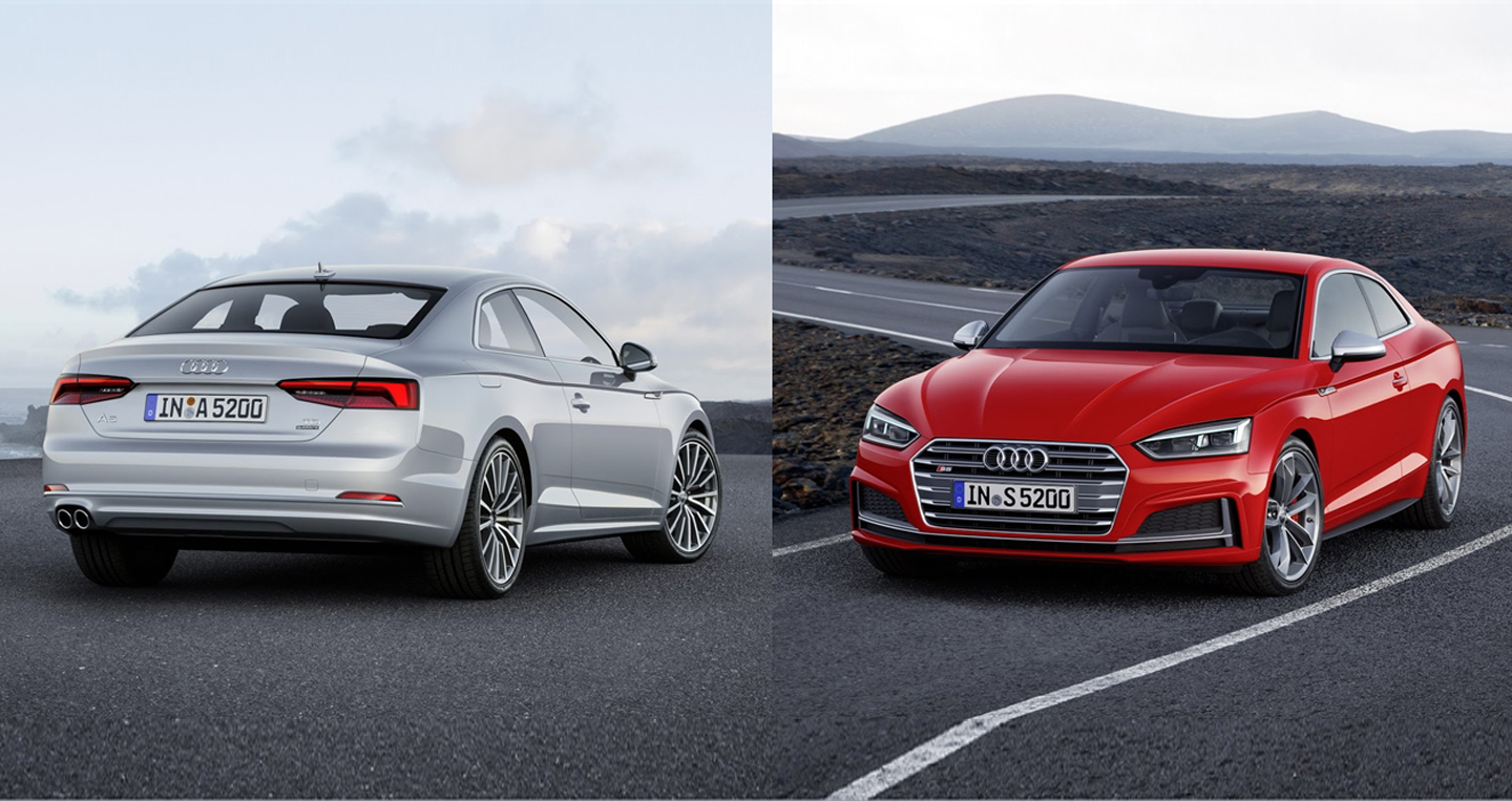 Audi A5 Coupe copy Hãng Audi trình làng S5 Coupe và A5 Coupe 2017 có gì mới?